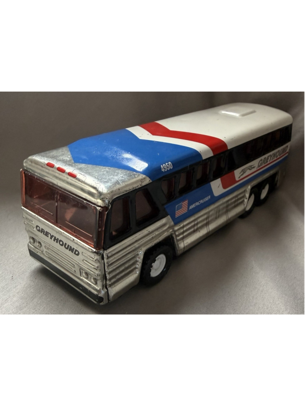 Vintage 1979 Buddy L Corp 4950 Greyhound Bus Americruiser Multicolor